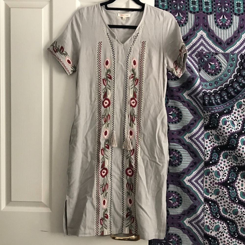 Orange Creek Midi Dress with Pockets